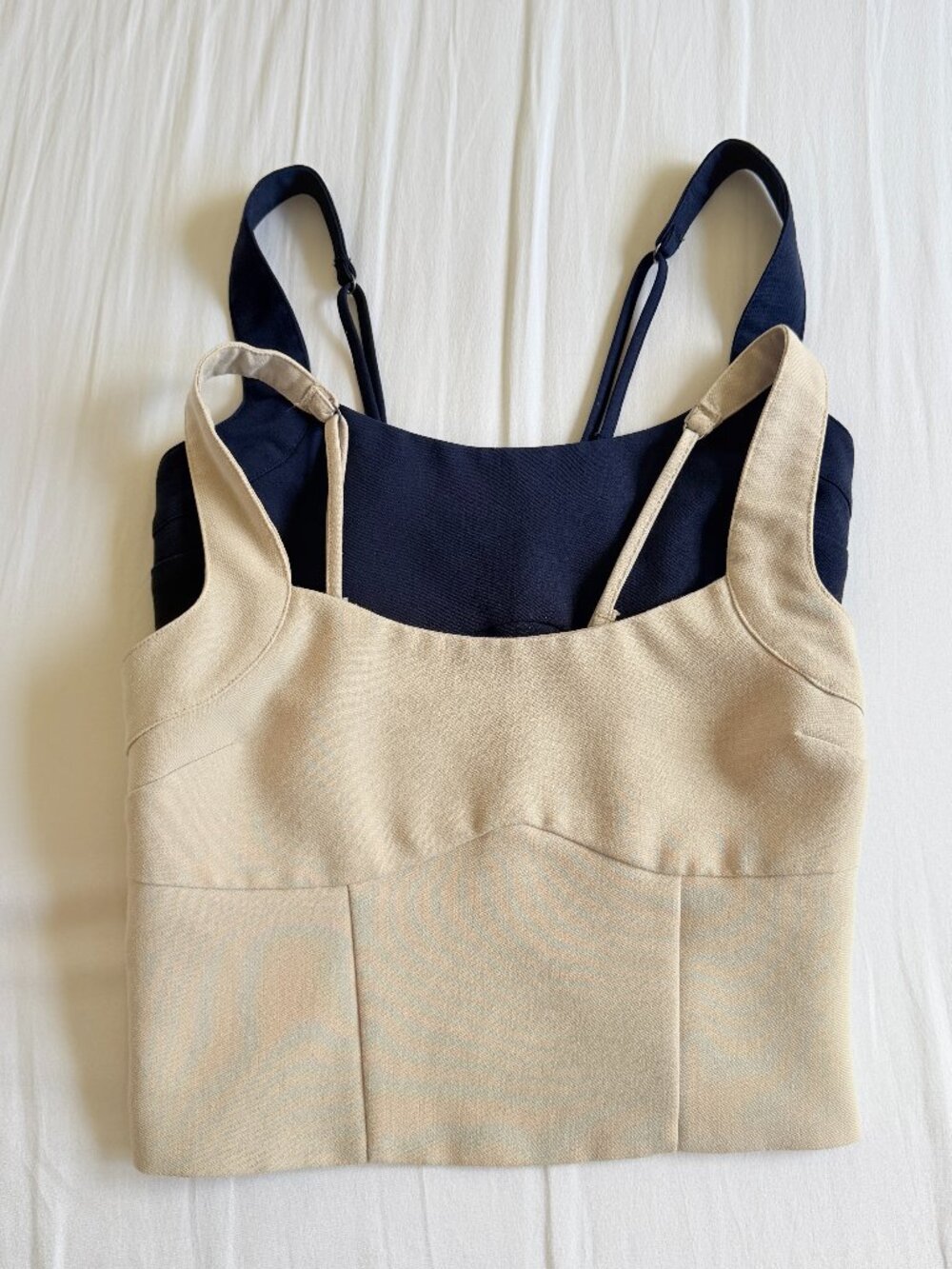 Abercrombie & Fitch Corset Tank Bundle | XS | Navy & Beige